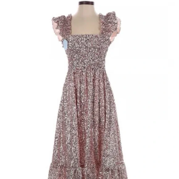 Hill House Pink Midi Dress - Picture 2 of 3